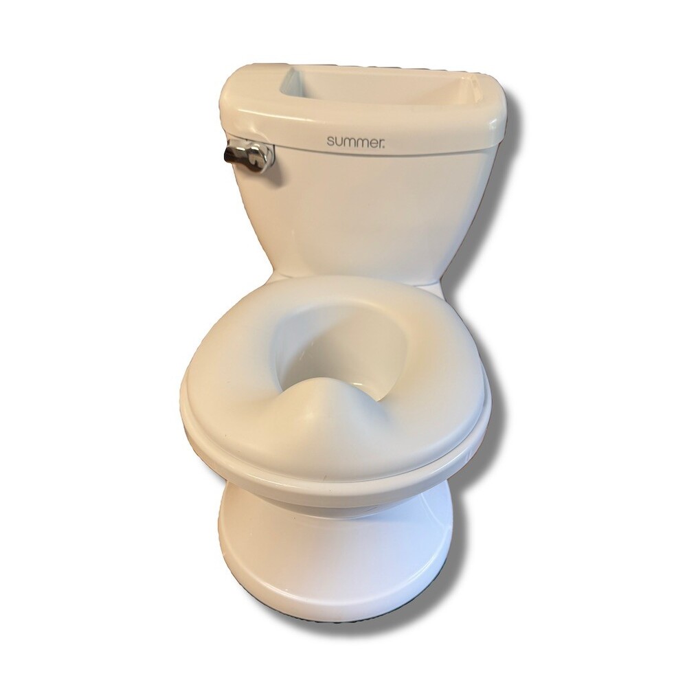 Summer Infant My Size Potty Training Toilet Chair White Flush Sound Unisex